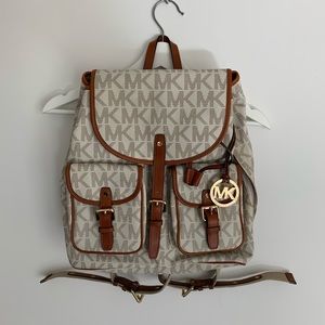 Michael Kors Monogram Backpack